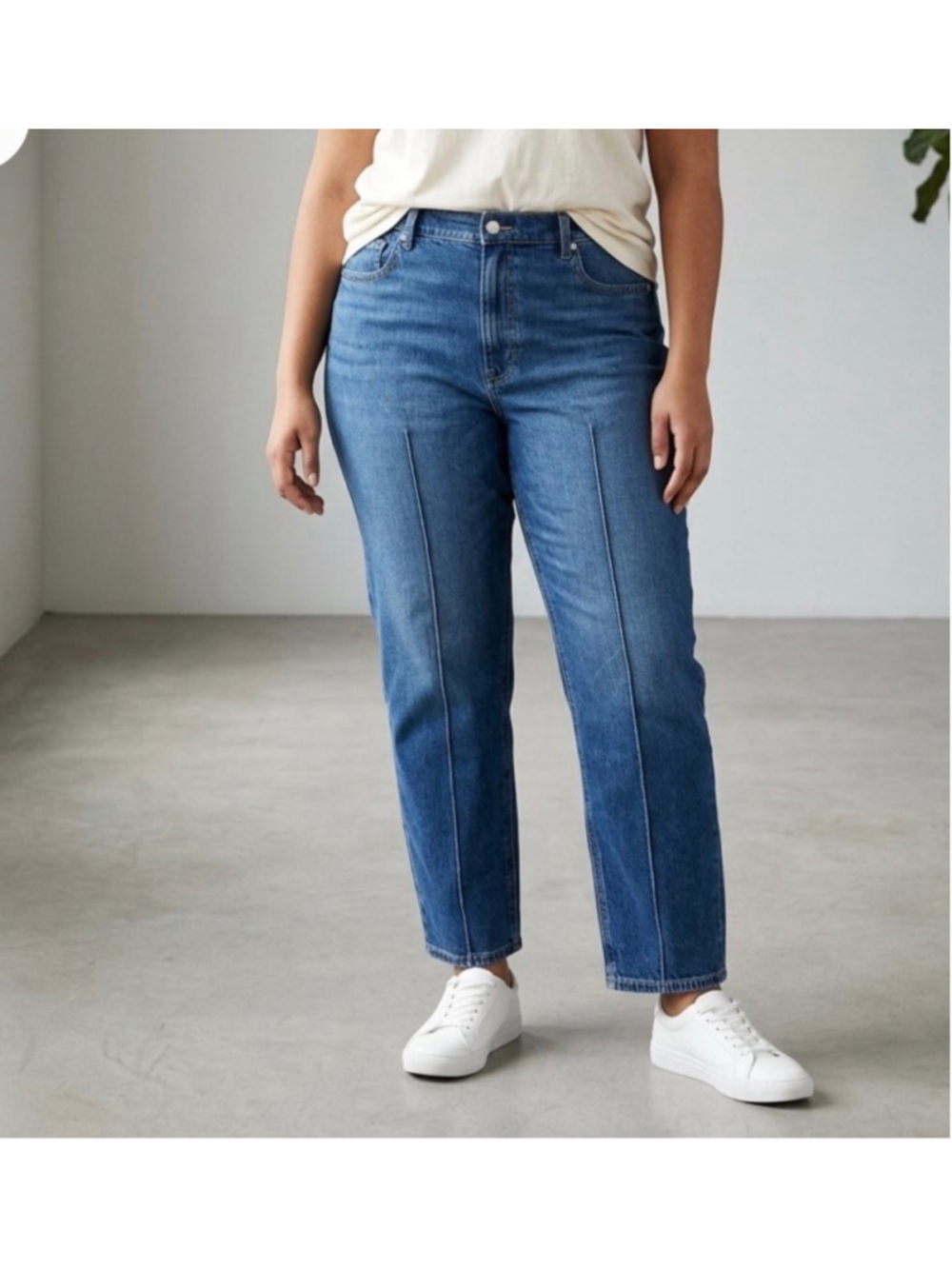 Women’s American Eagle Super High Rise Ankle Straight Jeans size 16 90’s Y2K NWT - Picture 2 of 13